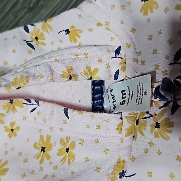 Infant Floral Hooded Full Bodysuit - Picture 2 of 7